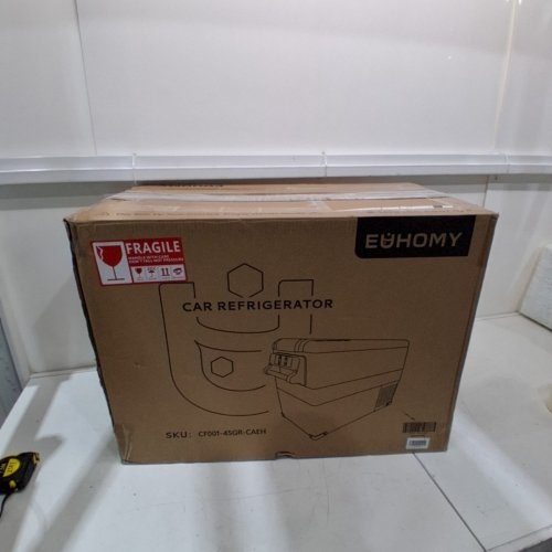 EUHOMY ELECTRIC COOLER CAR REFRIGERATOR WITH BLUETOOTH APP CONTROL - 12V/24V DC - 47QT - BLACK/GREY - (MODEL: CF001-45GR-CAEH) image 6