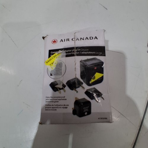 5PC AIR CANADA TRAVEL DUAL WATTAGE CONVERTER/ADAPTOR PLUG KIT WITH POUCH - 1600W image 4
