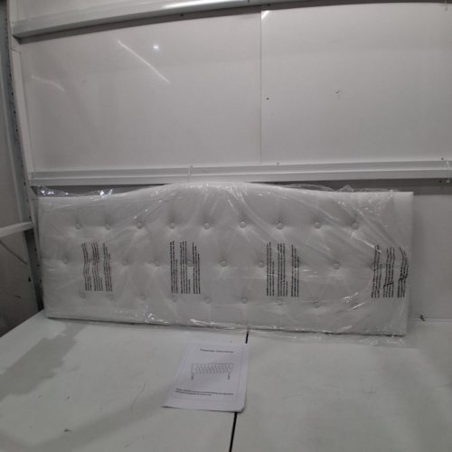 UPHOLSTERED BUTTON-TUFTED HEADBOARD - FULL - WHITE image 3