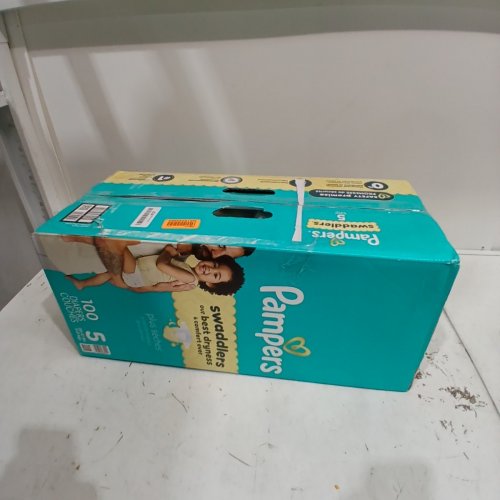 100PK PAMPERS SWADDLERS 100% LEAKPROOF DISPOSABLE BABY DIAPERS - SIZE 5 image 3