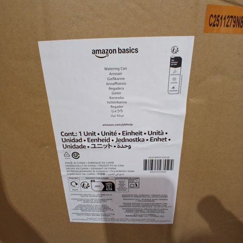 AMAZON BASICS, WATERING CAN - 9.99L CAPACITY - BLACK image 3