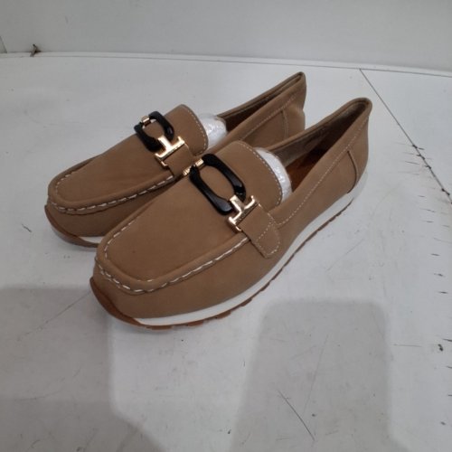 2PC MEN'S LOAFERS - SIZE 7 - TAN image 2