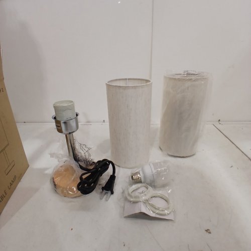 2PK YARRA-DECOR TOUCH CONTROL TABLE LAMPS WITH USB PORTS (MODEL: TD-001R) image 2