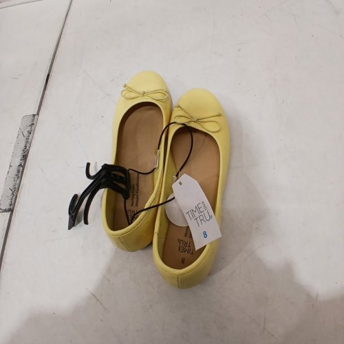 WOMEN'S TIME AND TRU BALLERINA FLATS - 8 - YELLOW (STYLE: 22CASANDRAM26) image 3