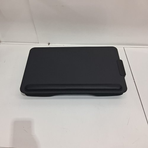 SAIJI PORTABLE LAPTOP DESK FOR BED WITH DRAWER AND PHONE HOLDER - FITS 17" LAPTOPS - BLACK (MODEL: GX3-BLACK) image 2