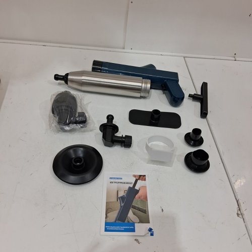LYTOOL HIGH-PRESSURE AIR DRAIN UNBLOCKER PLUNGER FOR TOILET & SINK - BLACK/BLUE (MODEL:‎ PU42630) image 2