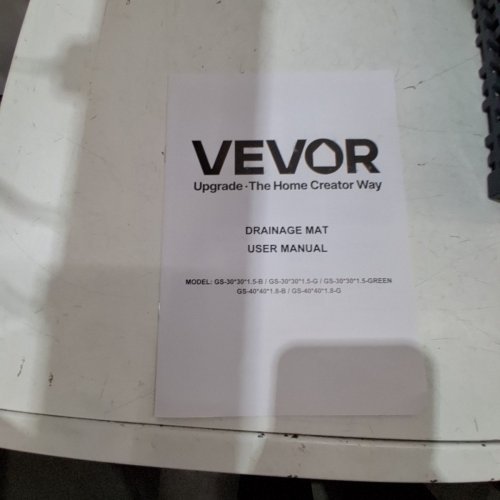 50PK VEVOR MODULAR INTERLOCKING DRAINAGE MATS - 12" X 12" - GREY (MODEL: GS-30*30*1.5CM-G) image 4