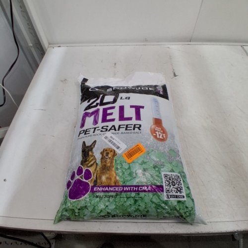 SNOWJOE MELT PET-SAFER ICE MELT SALT ENHANCED WITH CMA - 20LB - GREEN (MODEL: MELT20PET) image 2