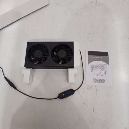 AQUARIUM FISH TANK COOLING CHILLER FAN WITH ADJUSTABLE SPEEDS - WHITE image 2