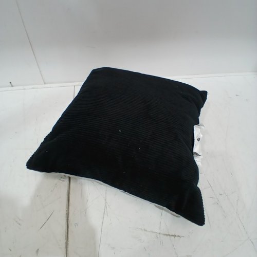 ROOM ESSENTIALS CORDUROY COLLECTION SQUARE THROW PILLOW - 16" X 16" - BLACK/GREY image 2