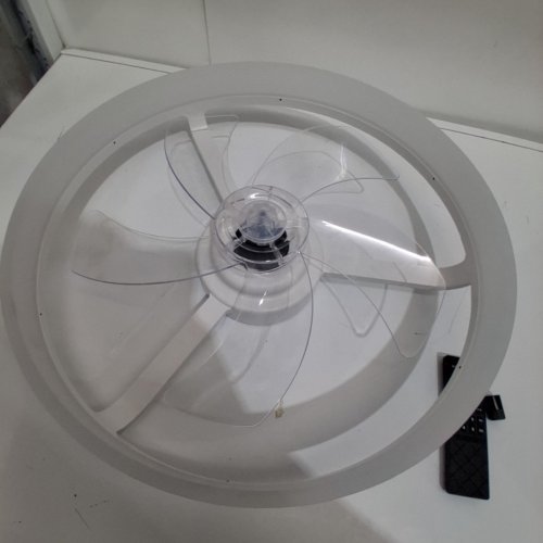 VOLISUN LOW PROFILE CEILING FAN WITH LIGHTS AND REMOTE - 20" - WHITE (8225C-3K)-500) image 3
