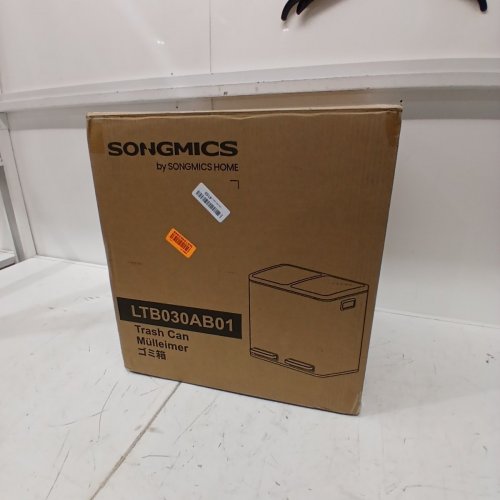 SONGMICS DOUBLE DUSTBIN WITH 15 TRASH BAGS - SAND BEIGE - 15L - (MODEL:LTB030AB01) image 3