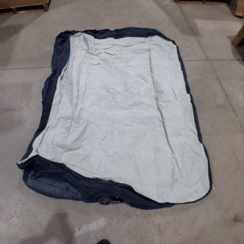 INTEX ELEVATED PILLOW REST AIR MATTRESS WITH INTERNAL PUMP - FULL 18" - DARK BLUE/Grey image 2
