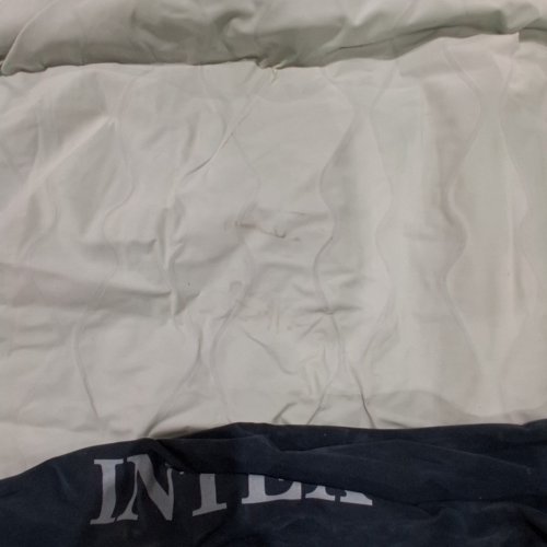 INTEX ELEVATED PILLOW REST AIR MATTRESS WITH INTERNAL PUMP - FULL 18" - DARK BLUE/Grey image 5
