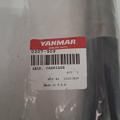 YANMAR COMPACT TRACK LOADERS AND SKID STEER CARRIAGE AXLE SHAFT - BLACK - (MODEL: 0307-909) image 2