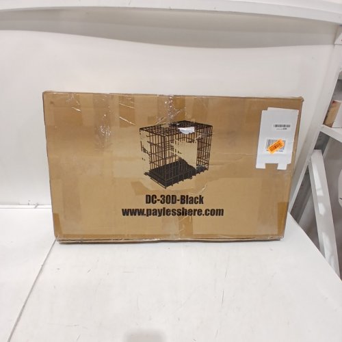 LARGE FOLDING WIRE DOG/PET CRATE - 30: X 19.5" X 16.5" - BLACK (MODEL: MGHH-DC-30D-BLACK) image 4