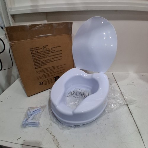 RAISED TOILET SEAT RISER - 4" RAISED - WHITE - (MODEL: FBL760600) image 3