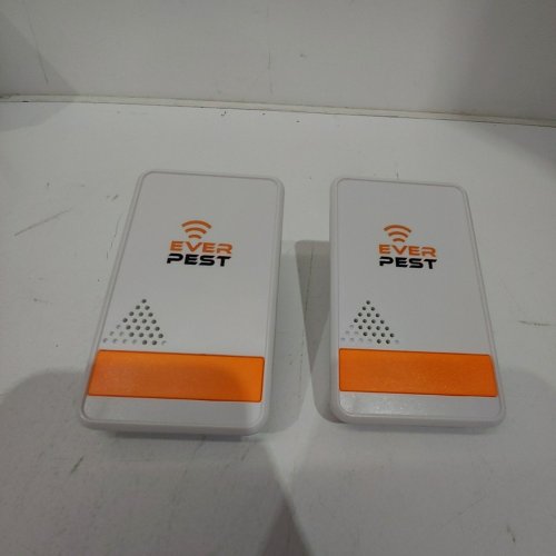 2PK EVER PEST ULTRASONIC PEST REPELLERS - WHITE / ORANGE image 3