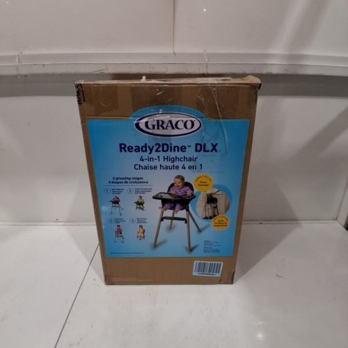 GRACO 4-IN-1 READY2DINE DLX HIGHCHAIR - 32" X 36" X 56" - GREY/BLACK (MODEL: 2227836) image 4