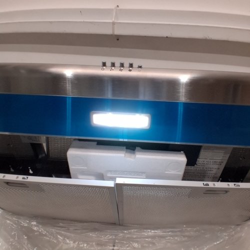 HERMITLUX KITCHEN UNDER-CABINET METAL RANGE HOOD WITH 3 EXHAUST SPEEDS AND LED LIGHTING - 30" - STAINLESS STEEL (MODEL:HMX-USF25A75-AC) image 2