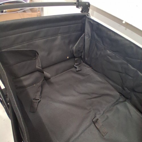 HEAVY DUTY COLLAPSIBLE WAGON WITH SAFETY BELT- 285LBS / 20L CAPACITY - BLACK image 4