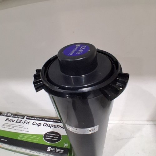 SAN JAMAR EURO EZ FIT COUNTER CUP DISPENSER - 6OZ-24OZ 23-1/4" - BLACK image 4