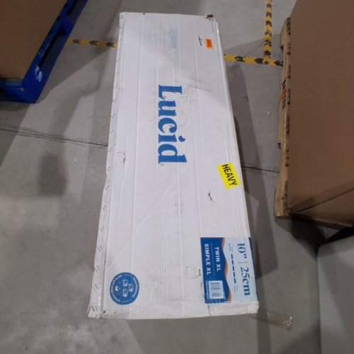 LUCID 10" GEL MEMORY FOAM MATTRESS - FIRM - TWIN XL - WHITE (MODEL: LU10TXFR30GF) image 4
