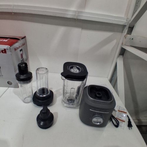 8PC KITCHENAID PURE POWER BLENDER WITH 2 PERSONAL BLENDING JARS - 2L/16OZ - 1700W - RED (MODEL: KSB2078ER) image 3
