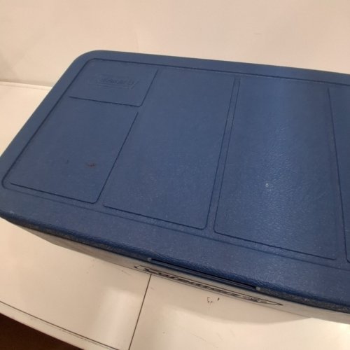 COLEMAN CHILLER SERIES TEMPLOCK INSULATED PORTABLE COOLER WITH HANDLES - 48QT - NAVY (MODEL: 2226955) image 3