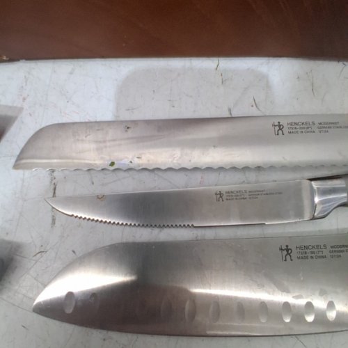 20PC HENCKELS MODERNIST SELF-SHARPENING KNIFE BLOCK SET- STAINLESS STEEL (MODEL: 1374080) image 5
