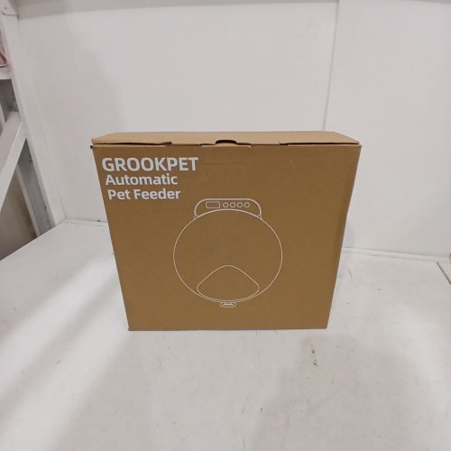 GROOKPET AUTOMATIC PET FEEDER WITH 4 COMPARTMENTS FOR WET OR DRY FOOD - BLACK image 5