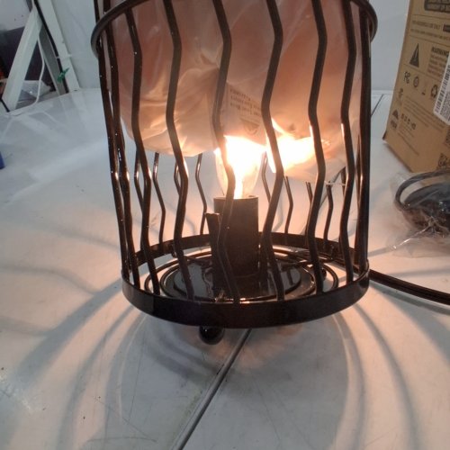 HIMALAYAN GLOW HIMALAYAN SALT PILLAR LAMP - 8" - BLACK image 2