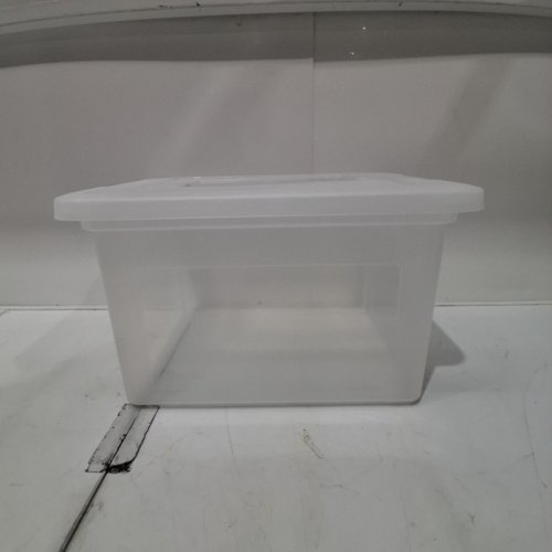 PLASTIC STORAGE BIN WITH LID - 5L - CLEAR image 3