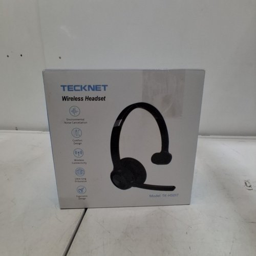 TECKNET WIRELESS HEADSET WITH MICROPHONE BLUETOOTH TRUCKER HEADSET WITH NOISE CANCELLING MICROPHONE AND MUTE BUTTON - BLACK (MODEL: TK-HS017) image 5