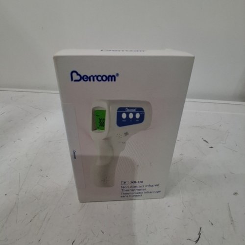 BERRCOM 3-IN-1 CONTACTLESS INFRARED THERMOMETER - WHITE/BLUE (MODEL: JXB-178 ) image 5