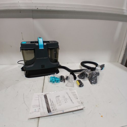 STARRYBOT PORTABLE CARPET CLEANER MACHINE WITH STEAM AND HEATING TECHOLOGY - 18KPA - GREY/BLUE (MODEL: C-AC2502) image 3
