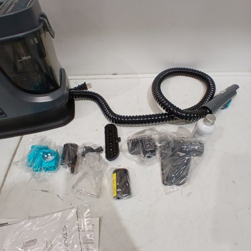 STARRYBOT PORTABLE CARPET CLEANER MACHINE WITH STEAM AND HEATING TECHOLOGY - 18KPA - GREY/BLUE (MODEL: C-AC2502) image 4