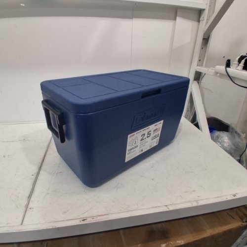 COLEMAN CHILLER PORTABLE INSULATED HARD COOLER WITH HEAVY DUTY HANDLES - 48QT - DARK BLUE (MODEL: 2226955) image 3