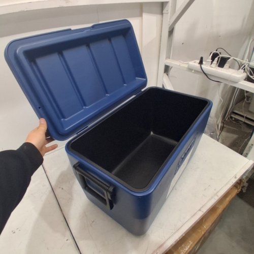 COLEMAN CHILLER PORTABLE INSULATED HARD COOLER WITH HEAVY DUTY HANDLES - 48QT - DARK BLUE (MODEL: 2226955) image 4