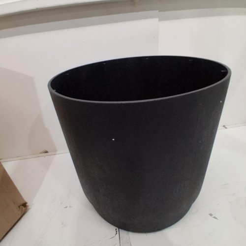 TIERRA VERDE ALTO RECYCLED RUBBER SELF WATERING PLANTER - 15" X 15" - BLACK (MODEL: MT5100768) image 2