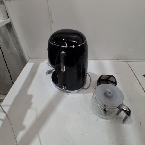SMEG 1950'S RETRO STYLE DIGITAL DISPLAY COFFEE MAKER - 10 CUPS - BLACK (MODEL: DCF02BLUS) image 6