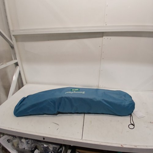 SUNNYFEEL OVERSIZED FOLDING PADDED CAMPING ROCKING CHAIR - 500 LBS MAX - LIGHT BLUE / GREY (MODEL: AC2026D) image 5