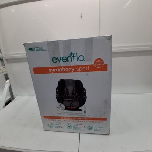 EVENFLO SYMPHONY SPORT 3 IN 1 CAR SEAT INFANT/CONVERTIBLE/BOOSTER - MEDIUM - BLACK SHADOW - (MODEL: 34512335C) image 5