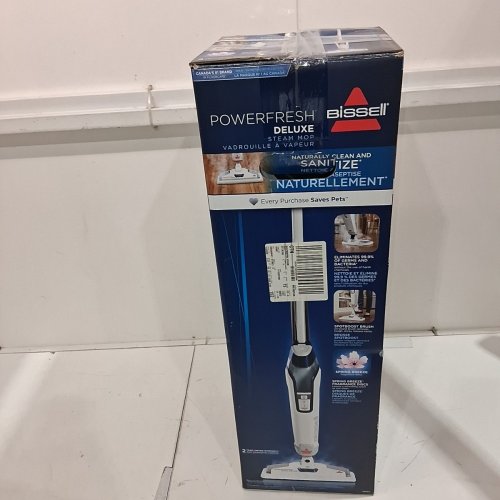 BISSELL POWER FRESH DELUXE STEAM MOP WITH SPOTBOOST SCRUB - 25FT CORD/1500W - WHITE (MODEL: 1806C) image 7