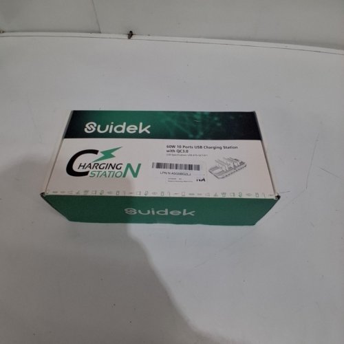SUIDEK 10-PORT MULTI CHARGING STATION - 60W - BLACK (MODEL: QC3.0) image 3
