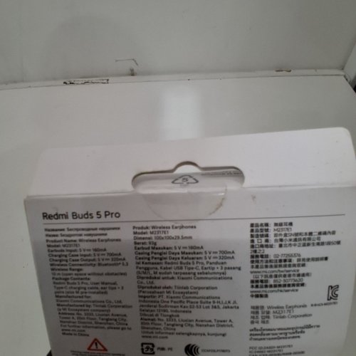 XIAOMI REDMI BUDS 5 PRO BLUETOOTH WIRELESS EARBUDS WITH HIFI NOISE CANCELLING - MOONLIGHT WHITE (MODEL: M2317E1) image 3
