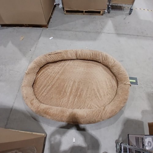 VEVOR HUMAN DOG BED ORTHOPEDIC MEMORY FOAM HUMAN SIZED DOG BED HUMANS PET BEDS WITH SIDE POCKET - 69" X 48" X 9" - BEIGE image 2