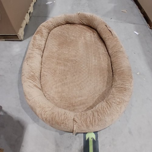 VEVOR HUMAN DOG BED ORTHOPEDIC MEMORY FOAM HUMAN SIZED DOG BED HUMANS PET BEDS WITH SIDE POCKET - 69" X 48" X 9" - BEIGE image 3