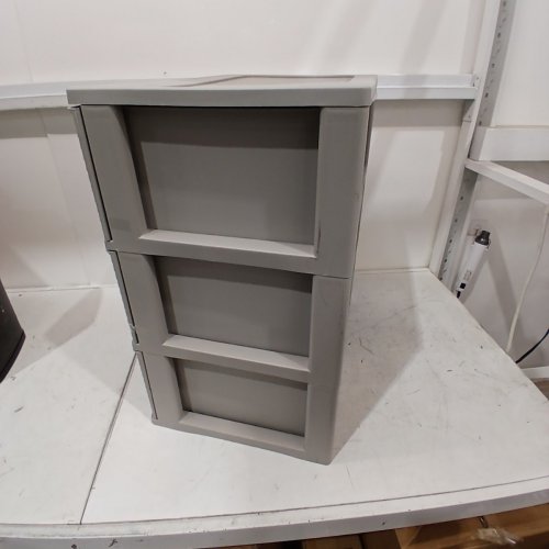 STERILITE BRIGHTROOM 3 DRAWER WIDE SHINGLE TOWER STORAGE UNIT - 22" X 16" X 24" - GREY (MODEL: 5930) image 5