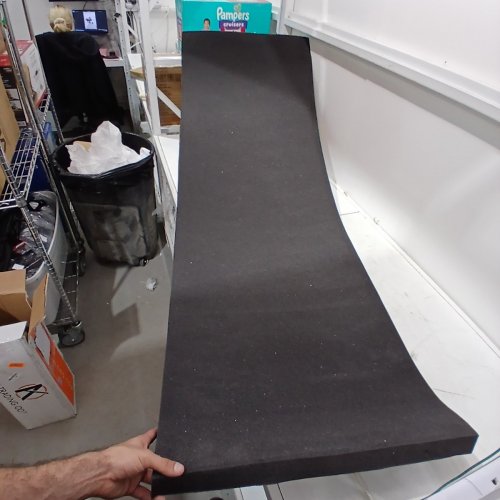 AKTRADING CO. AKLINENS CERTIPUR-US CERTIFIED RUBBER FOAM SHEET CUSHION REPLACEMENT/UPHOLSTERY FOAM - 2" X 24" X 72" - BLACK image 2